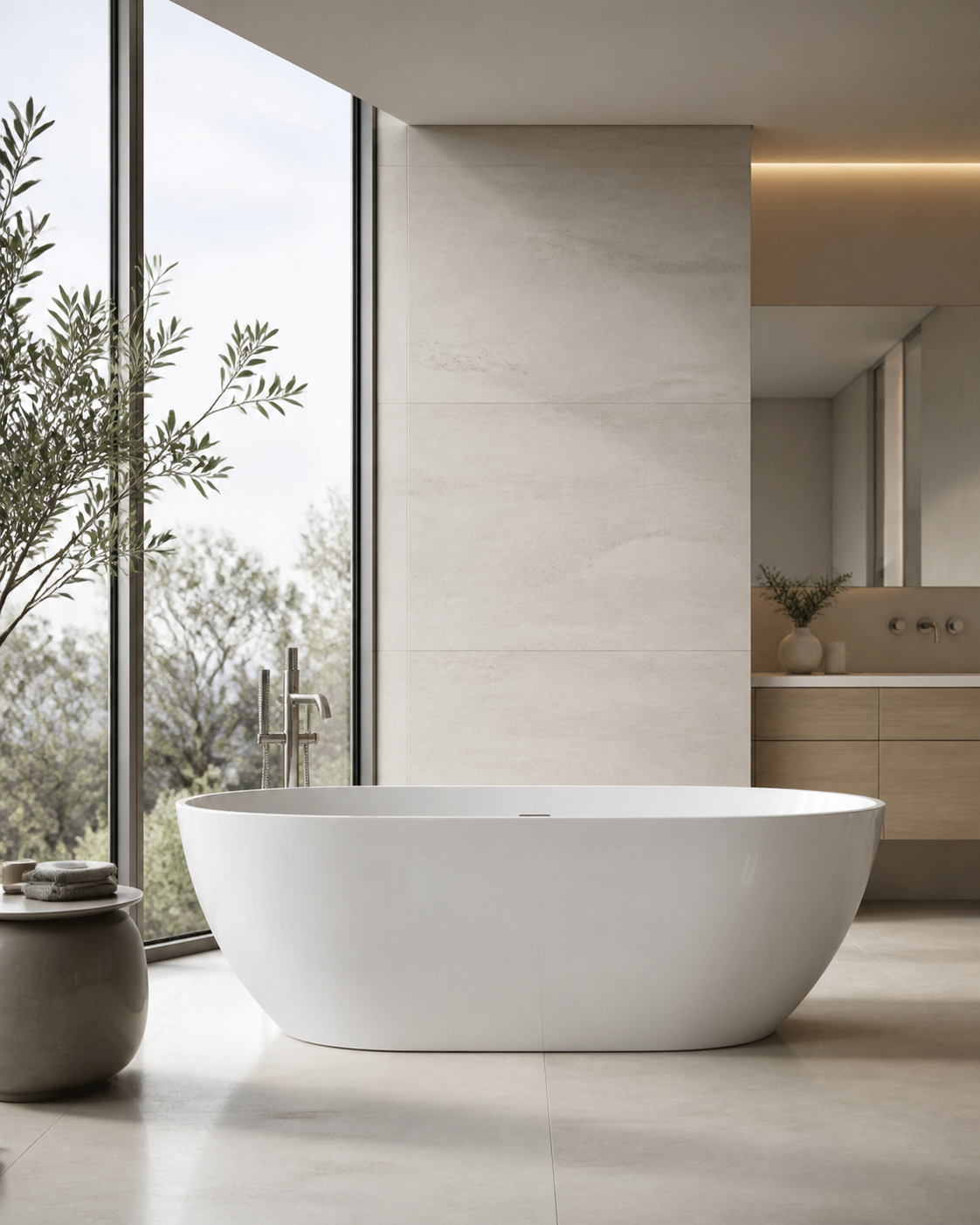 Modern bathtub