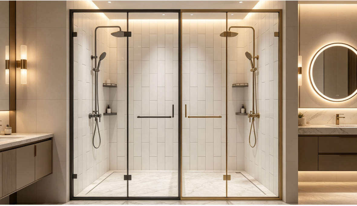 Premium double shower collection